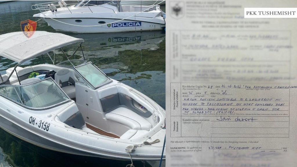 7 turistë nga Maqedonia e Veriut procedohen,shkelën kufirin shtetëror me Jet&nbsp;Ski