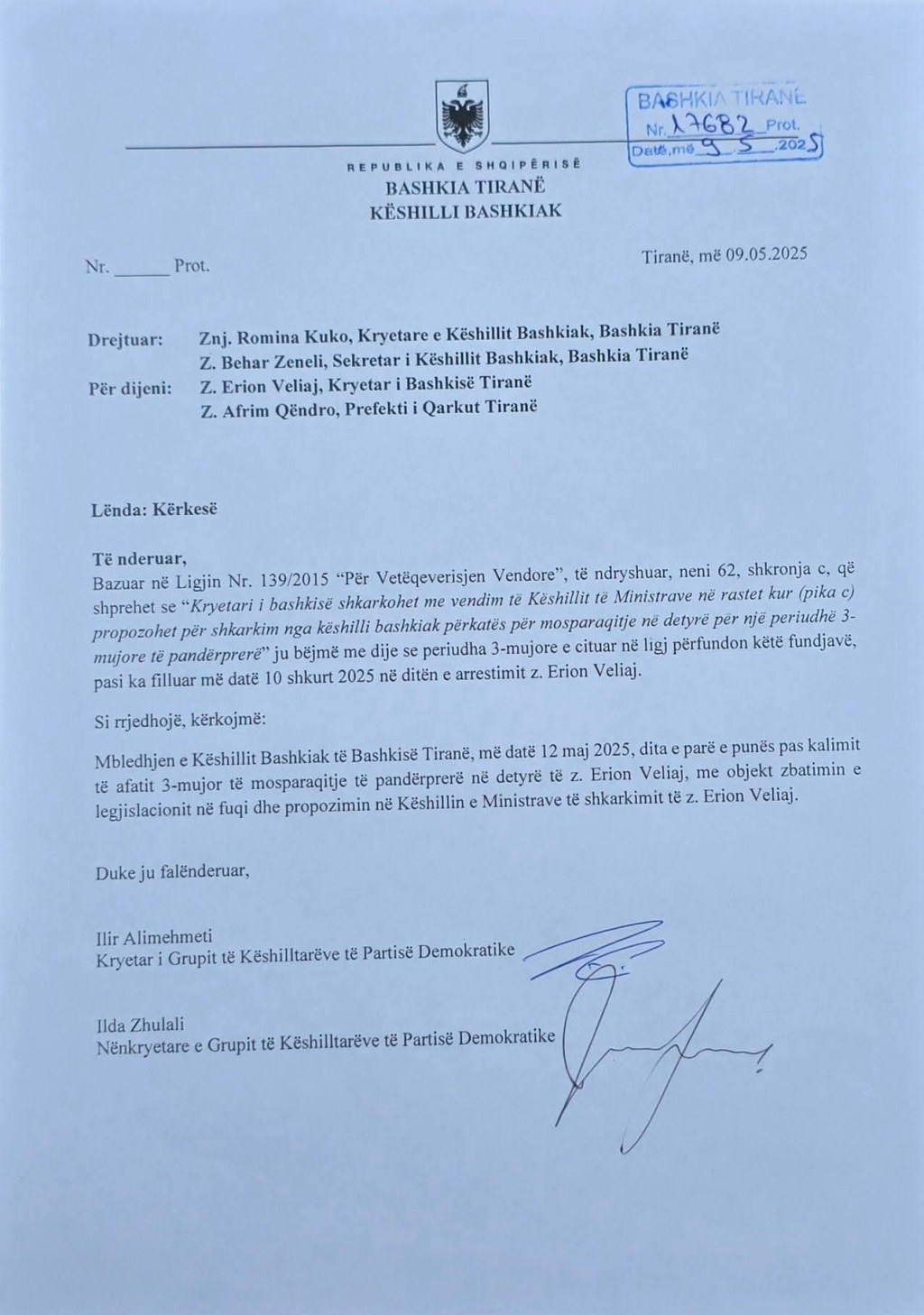 Kush e mbajti peng shkarkimin e Veliajt? E tregon&nbsp;Alimehmeti